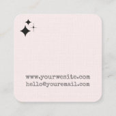 Moderne motorfase en diamantvormen vierkante visitekaartje (Achterkant)