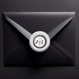 Moderne motorfiets thema bruiloft ronde sticker