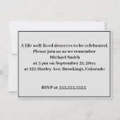 Moderne motorfietsfeestdag kaart (Achterkant)