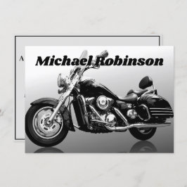 Moderne motorfietsfeestdag kaart