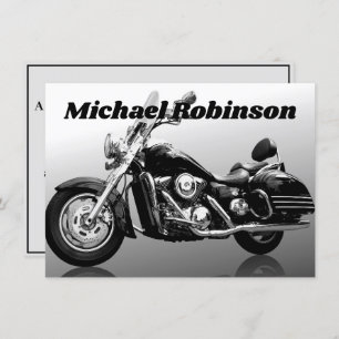 Moderne motorfietsfeestdag kaart