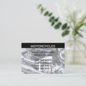 Moderne motorfietsthema visitekaartje (Staand voorkant)