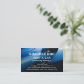 Moderne motorwagen | Minimalistisch Visitekaartje (Staand voorkant)