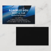 Moderne motorwagen | Minimalistisch Visitekaartje (Voorkant / Achterkant)