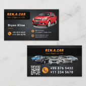 Moderne motorwagen | Minimalistisch Visitekaartje (Voorkant / Achterkant)