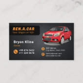 Moderne motorwagen | Minimalistisch Visitekaartje (Voorkant)