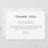 Moderne Mountain Wedding Digitale bedankkaart Kaart (Voorkant)