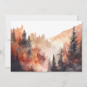 Moderne Mountain Wedding Digitale bedankkaart Kaart (Achterkant)