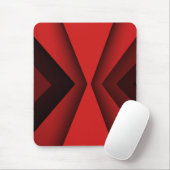 Moderne mousepad, zwart, rood, abstract, geometris muismat (Met muis)