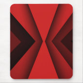 Moderne mousepad, zwart, rood, abstract, geometris muismat (Voorkant)
