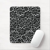 Moderne mousepad, zwart, wit, abstract, kraakbeen muismat (Met muis)