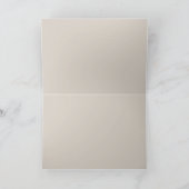 Moderne Mousse Bruin Gevouwen Trouwen Dank u Bedankkaart (Binnen)