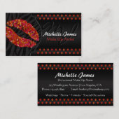 Moderne mousserende Zebra monogram maakt artiest Visitekaartje (Voorkant / Achterkant)