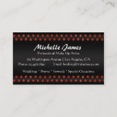 Moderne mousserende Zebra monogram maakt artiest Visitekaartje (Achterkant)