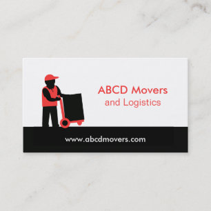 Moderne Mover Moving Services Logistics Delivery Visitekaartje