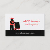 Moderne Mover Moving Services Logistics Delivery Visitekaartje (Voorkant)