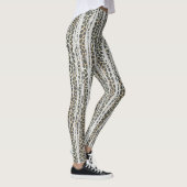 Moderne mozaïekstrips - dierlijke afdruk leggings (Rechts)