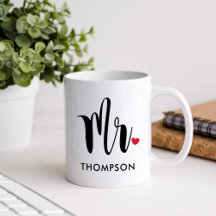 Moderne Mr Calligraphy Hart Monogram