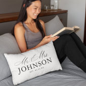 Moderne Mr & Mrs Monogram Kussen