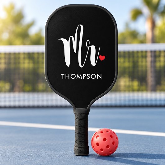 Moderne Mr Script Trouw Hart Pickleball Paddle