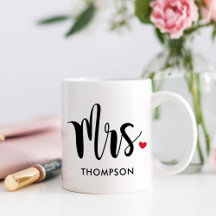 Moderne Mrs Calligraphy Hart Monogram