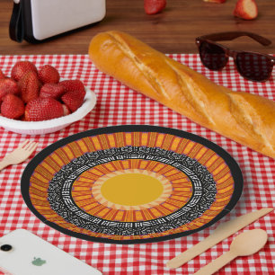 Moderne Mudcloth Kente Print Papieren Bord