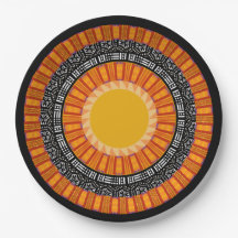 Moderne Mudcloth Kente Print Papieren Bord
