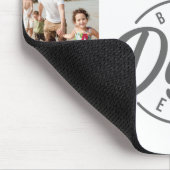 Moderne Muismat voor beste vader ooit fotocollage (Hoek)