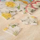 moderne  multi-botanische bloemen legpuzzel (Zijkant)