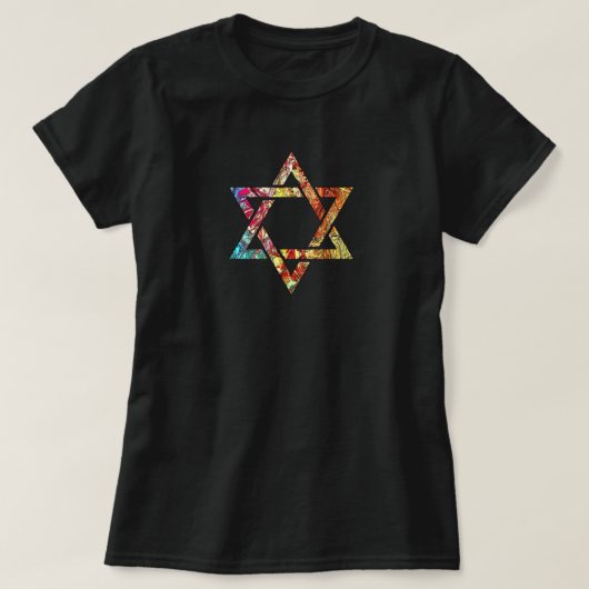 Moderne Multi-Color Art Star van David T-shirt (Design voorkant)