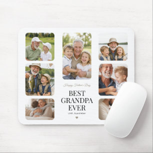Moderne multi-foto beste opa ooit minimalistisch muismat