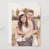 Moderne Multi Foto Collage Bruiloft Save The Date (Achterkant)