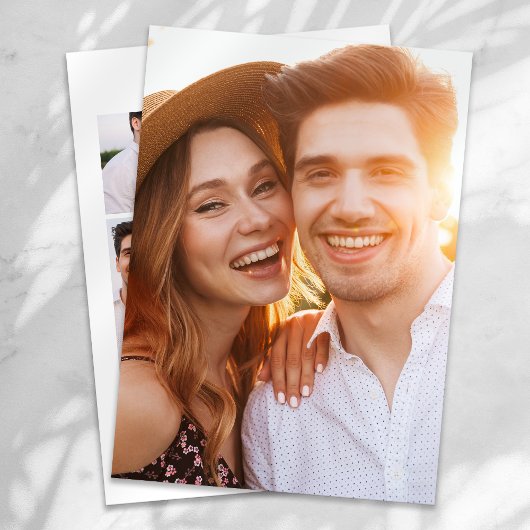 Moderne Multi Foto Collage Bruiloft Save The Date