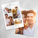 Moderne Multi Foto Collage Bruiloft Save The Date<br><div class="desc">Maak kennis met het vastleggen van de juiste datum voor deze grote dag! Nu is het tijd om uw gasten te vragen om "de datum op te slaan" voor uw huwelijksfeest - upload gewoon een paar van uw favoriete foto's en voeg de uiterst belangrijke datum en locatie ❤️</div>