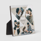 Moderne multi-foto collage MOEDER cadeau Fotoplaat (Voorkant)