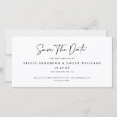 Moderne Multi-Foto Filmstrip Huwelijk Save The Dat Date (Achterkant)