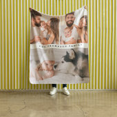Moderne Multi Foto Gepersonaliseerde Eenvoudige Th Fleece Deken