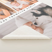 Moderne Multi Foto Gepersonaliseerde Eenvoudige Th Sherpa Deken (3/4)