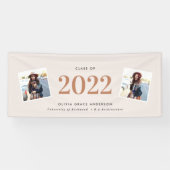 Moderne multi-foto grafische geometrische afstuder spandoek (Horizontaal)