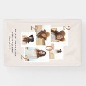 Moderne, multi-foto grafische geometrische terraco spandoek (Horizontaal)