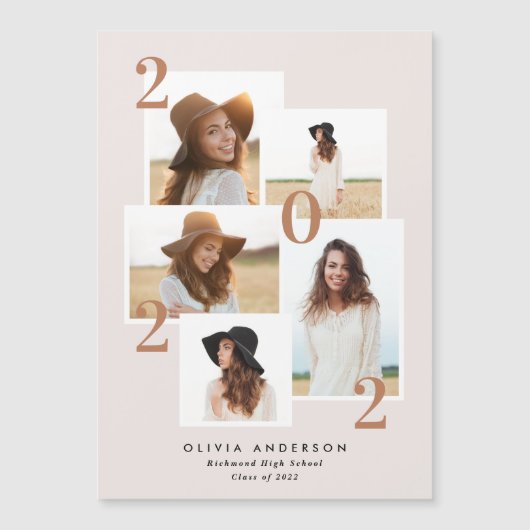 Moderne multi foto grafische geometrische terracot (Voorkant)