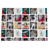 Moderne multi-foto-patroon groot cadeauzakje (Voorkant)