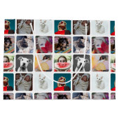 Moderne multi-foto-patroon groot cadeauzakje (Achterkant)
