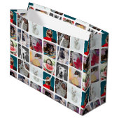 Moderne multi-foto-patroon groot cadeauzakje (Voorkant Gekanteld)