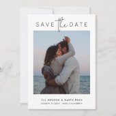  Moderne multi-foto Qr-code Save The Date (Voorkant)