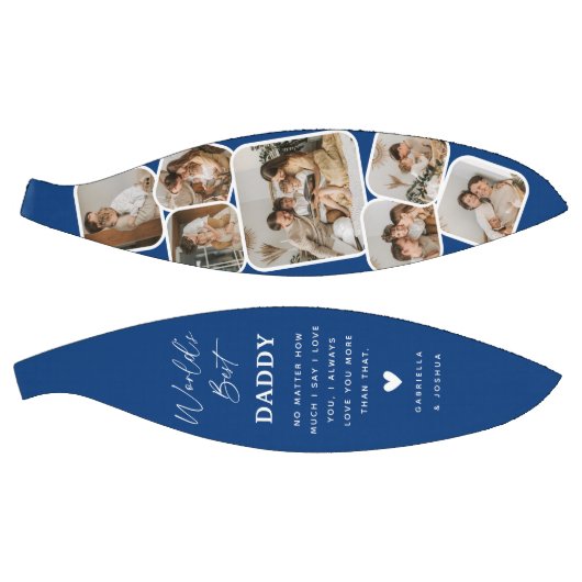 Moderne multi-foto raster beste vader van de werel basketbal (Panelen)