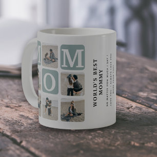 Moderne multi-foto raster Cute MOM Coffee Mok