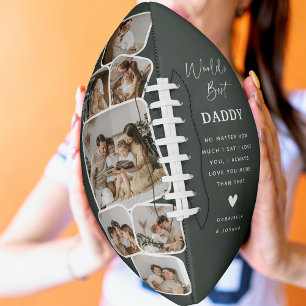 Moderne Multi Foto Raster Werelds Beste Papa American Football