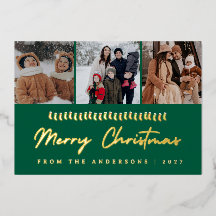 Moderne multi-fotocollage Prettig kerstfeest