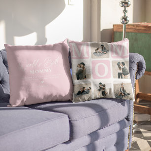 Moderne multi-fotoraster Cute MOM Gift Throw Pillo Kussen